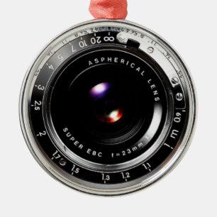 Alte Schulfilm-Kamera Ornament Aus Metall