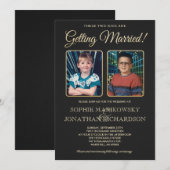 Alte SchulFotos, die Einladung Wedding sind (Vorne/Hinten)