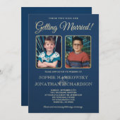 Alte SchulFotos, die Einladung Wedding sind (Vorne/Hinten)