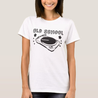 Alte Schulfrauen Spitzen T-Shirt
