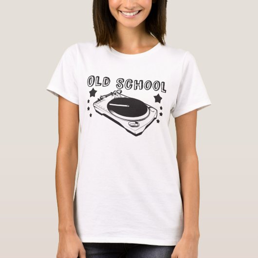 Alte Schulfrauen Spitzen T-Shirt (Vorderseite)