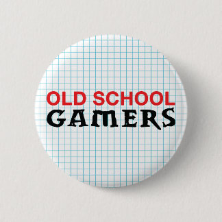 Alte Schulgamers-Knopf Button