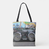 Alte SchulGhettoblaster-Radio-Tasche Tasche (Rückseite)
