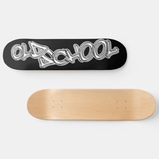 Alte SchulGraffiti Skateboard (Horizontal)