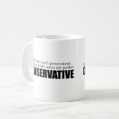 Alte Schulkonservativer Kaffeetasse (Vorderseite Links)