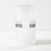 Alte Schulkonservativer Mattglas Bierglas (Mittel)