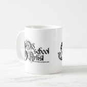 Alte Schulkünstler-Tasse Kaffeetasse (Vorderseite Links)