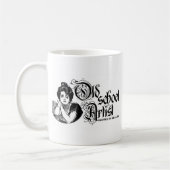 Alte Schulkünstler-Tasse Kaffeetasse (Links)