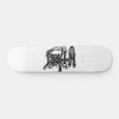 Alte Schullogoplattform Skateboard (Horizontal)