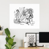 Alte Schulmagie Mischief in den Bergen Poster (Heimbüro)