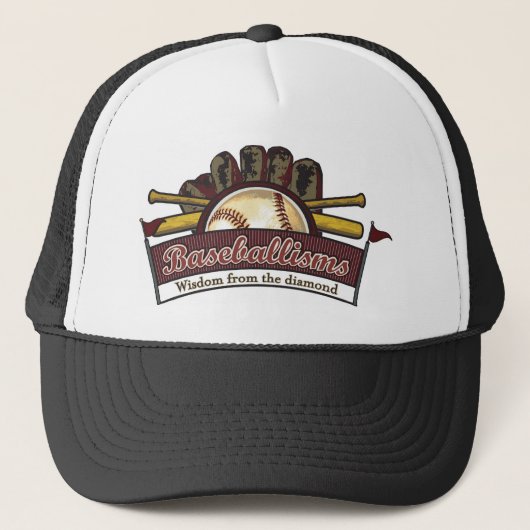 Alte Schulmaschen-Hut Truckerkappe (Vorderseite)