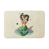Alte Schulmeerjungfrau-Schönheit Badematte (Vorderseite)