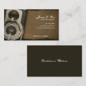 Alte Schulphotographie Visitenkarte (Vorne/Hinten)