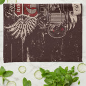 Alte Schulroute 66 Geschirrtuch (Gefaltet)