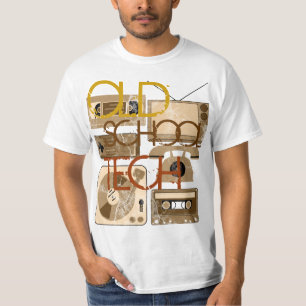 Alte SchulTechsepia-80er T - Shirts