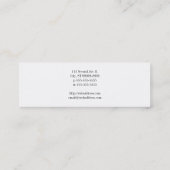 Alte SchulTurntable Mini Visitenkarte (Rückseite)