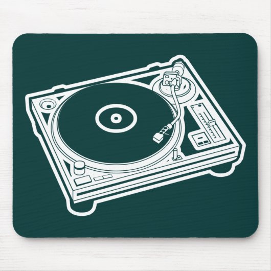 Alte SchulTurntable Mousepad (Vorne)