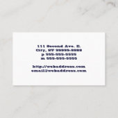 Alte SchulTurntable Visitenkarte (Rückseite)