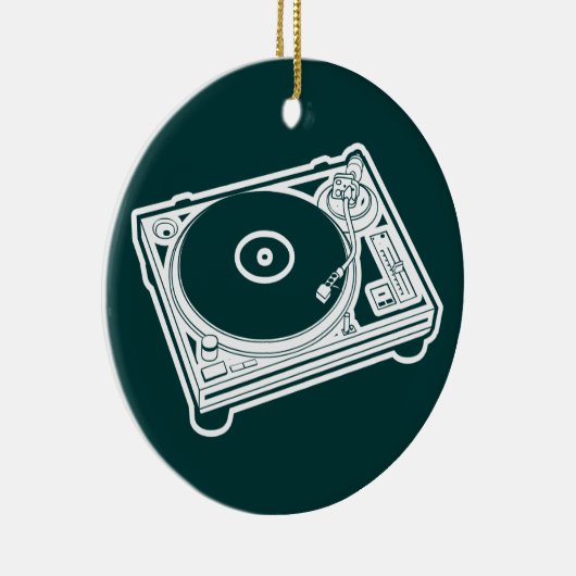 Alte Schulwachs/-Turntable Keramikornament (Rechts)