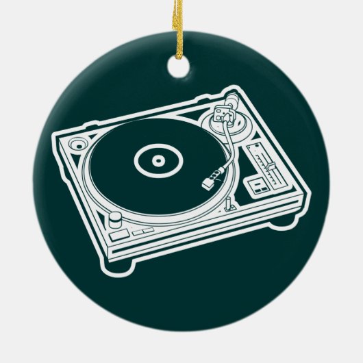 Alte Schulwachs/-Turntable Keramikornament (Hinten)