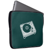 Alte Schulwachs/-Turntable Laptopschutzhülle (Vorne Rechts)