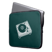 Alte Schulwachs/-Turntable Laptopschutzhülle (Vorderseite Links)