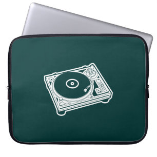 Alte Schulwachs/-Turntable Laptopschutzhülle