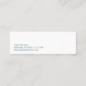 Alte Schulwachs/-Turntable Mini Visitenkarte (Rückseite)