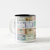 alte Schulwall street Markt bescheinigt Tasse (Vorderseite Links)