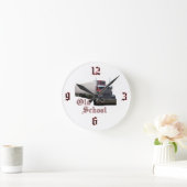 Alte SchulWanduhr Runde Wanduhr (Zuhause)