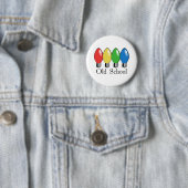 Alte Schulweihnachtsbaum-Lichter Button (Beispiel)