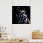 Alte Schüssel und Sterne Poster (Küche)