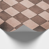 Alte schwarz-weiße Kachelwandstruktur Geschenkpapier (Ecke)