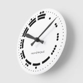 Alte Schwarz-weiße Maya-Zahlen Vector Art Runde Wanduhr (Winkel)