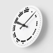 Alte Schwarz-weiße Maya-Zahlen Vector Art Runde Wanduhr (Winkel)