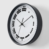 Alte Schwarz-weiße Maya-Zahlen Vector Art Uhr (Winkel)