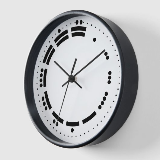 Alte Schwarz-weiße Maya-Zahlen Vector Art Uhr (Winkel)