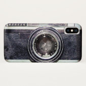 Alte schwarze Kamera Case-Mate iPhone Hülle (Rückseite (Horizontal))