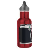 Alte schwarze Kamera Edelstahlflasche (Links)