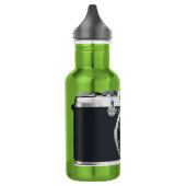 Alte schwarze Kamera Edelstahlflasche (Links)
