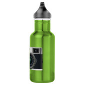 Alte schwarze Kamera Edelstahlflasche (Rechts)