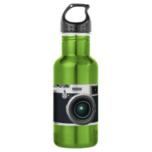 Alte schwarze Kamera Edelstahlflasche