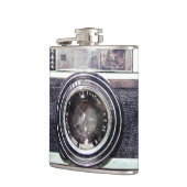 Alte schwarze Kamera Flachmann (Links)