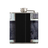 Alte schwarze Kamera Flachmann (Rückseite)