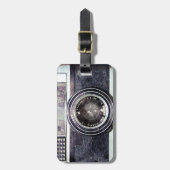 Alte schwarze Kamera Gepäckanhänger (Vorderseite vertikal)