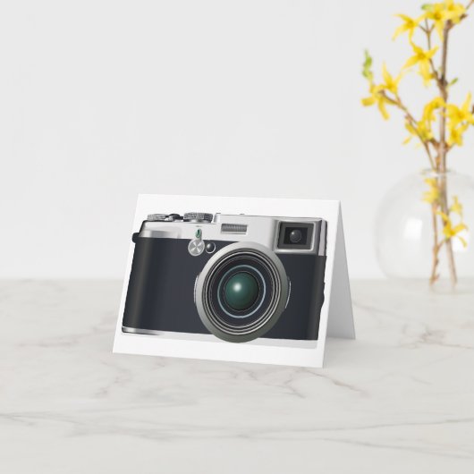 Alte Schwarze Kamera Karte (Gelbe Blume)