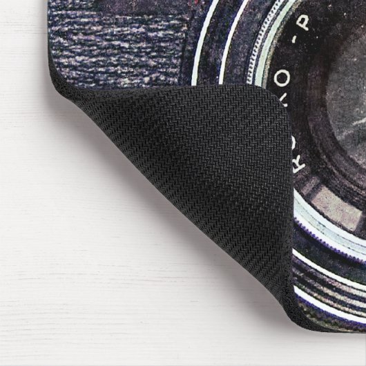 Alte schwarze Kamera Mousepad (Ecke)