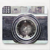 Alte schwarze Kamera Mousepad (Vorne)
