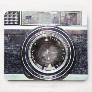 Alte schwarze Kamera Mousepad