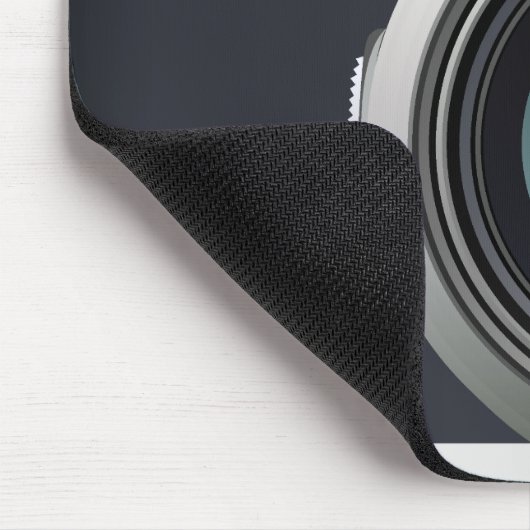 Alte schwarze Kamera Mousepad (Ecke)